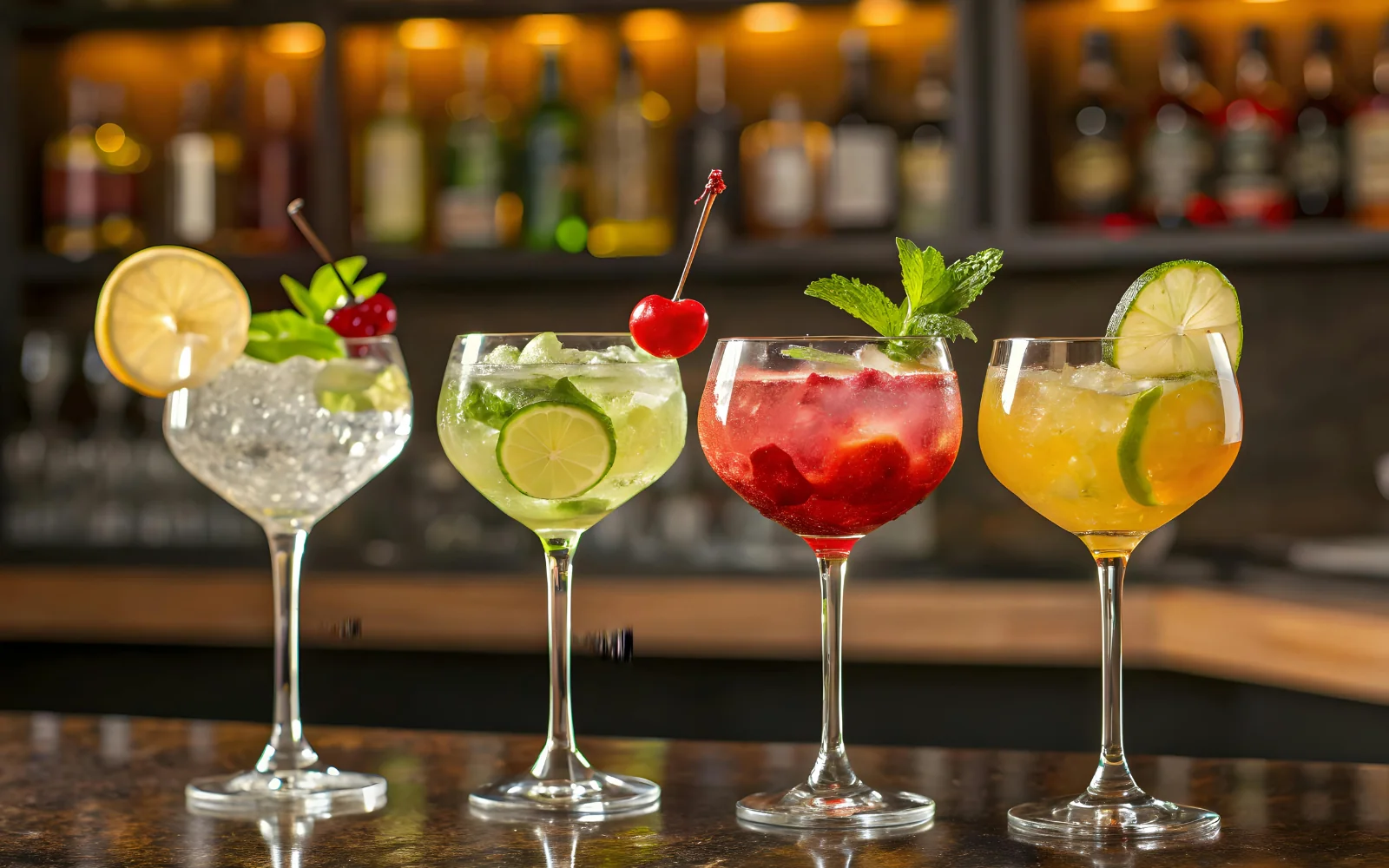Cocktail colorati per il dopocena Square